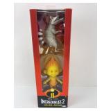 Incredibles 2 - Jack-jack & Racoon figurines  NIB