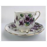 Royal Albert cup/saucer - Violets