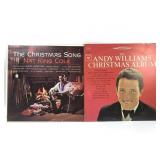 Nat King Cole and Andy Williams Christmas Albums