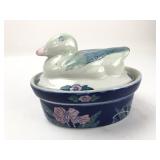 Vtg. Ben Rickert Hand Painted Ceramic Duck on