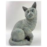 composite cat statue  11"