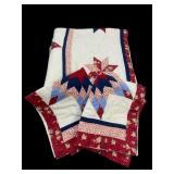 Reproduction Star Quilt w/ Matching Pillow Shams