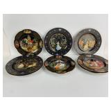 Set Of 6 Bradford Exchange Plates