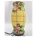 Stained Glass Flower Table Lamp 10 5/8?