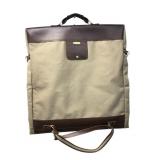 Samsonite garment bag with leather trim