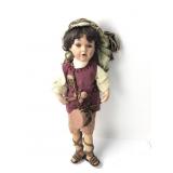 Porcelain drummer boy doll