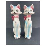 Cat Salt And Pepper Shakers With Cork Stoppers