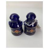 Cobalt Blue Las Vegas Salt And Pepper Shakers