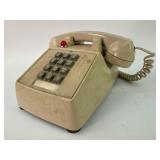 Vtg Push Button Telephone With Red Indicator