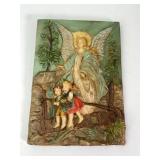 Hand-Painted Italian Relief Plaque