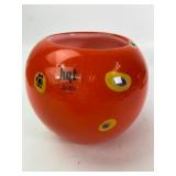 Hqt Millefiori Art Glass Globe Planter