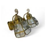 Pair Of Hinkley Brass Wall Sconces