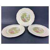 Set Of 3 Edwin M. Knowles Plates