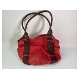 Red Tignanello Leather Handbag