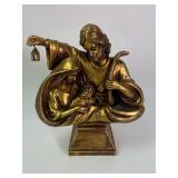 Gold-Tone Resin Nativity Sculpture