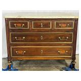 Antique Marble Top Dresser - 5471