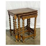 Nest Of Tables with Barley Twist Legs - 5514