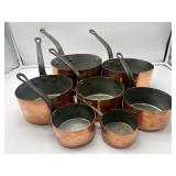 Copper Saucepan Set - 5282