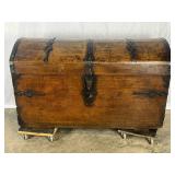 Antique Wooden Storage Trunk - 5605