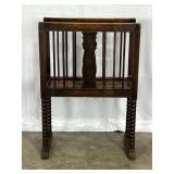 Antique Wooden Magazine Rack - 5543