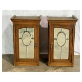 Pair of Oak Cabinet ï¿½ 6026