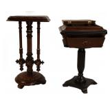 Victorian Sewing Stand Together With An Eastlake