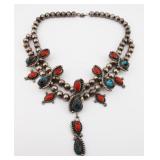 JEWELRY. Southwest Turquoise and Coral Squash