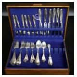 SILVERPLATE. Christofle Rubans Partial Flatware