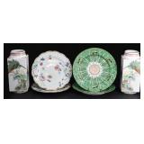 Chinese Enamel Decorated Porcelain Grouping.