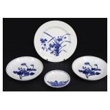 (4) Chinese Blue and White Dishes.