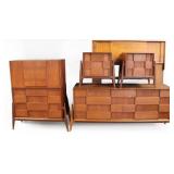 J. Clausen Midcentury Brutalist Bedroom Suite.