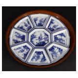 Set of (9) Chinese Blue and White Dishes.