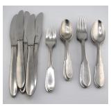 Georg Jensen Mitra Stainless Flatware Service.