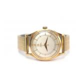 JEWELRY. Vintage 14kt Gold Omega Automatic Watch.