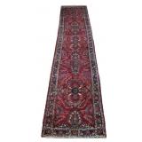 Long And Finely Hand Knotted Sarouk Runner.