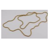 JEWELRY. 36" BBB 14kt Gold Rope Twist Chain.