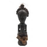 African Songye Wood Nkisi Carving of Warrior.