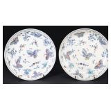 Pair of Chinese Doucai Butterfly Dishes.