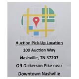 Pick up at 100 Auction Way