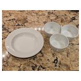 IRONSTONE Plate & a 3 sided server bowl