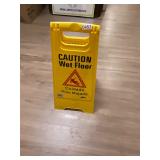Caution sign - wet floor