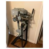 Antique Johnson Canada Motor and Stand