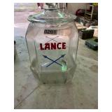 Vintage Lance Cookie Jar with lid- Lid chipped