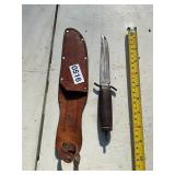 Knife with sheath- see tang