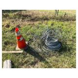 Lot cable and road cone