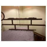 Wooden plate rack shelf