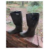 Green rubber boots size 12