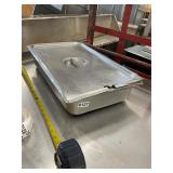 Stainless food warming tray with lid 10 x 20 x 4