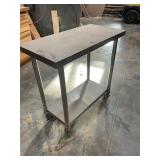 Stainless rolling table - sizes in pics