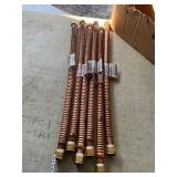 6- copper water flex ï¿½ 24 inch- 3/4 x 3/4